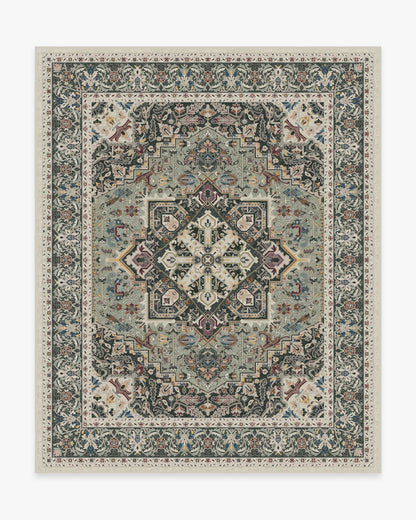 Hendesi Heriz Sage Flatwoven Rug