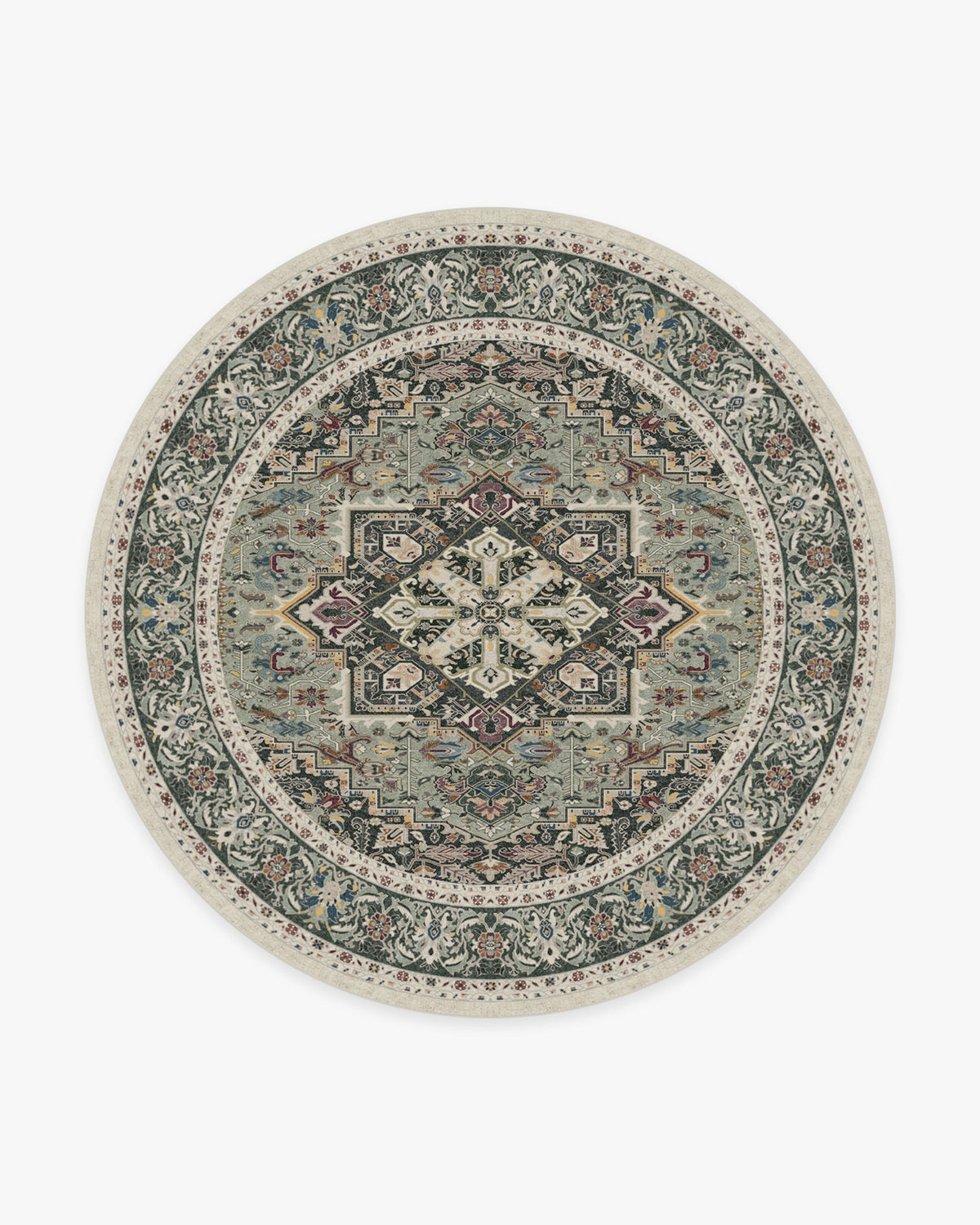 Hendesi Heriz Sage Flatwoven Rug