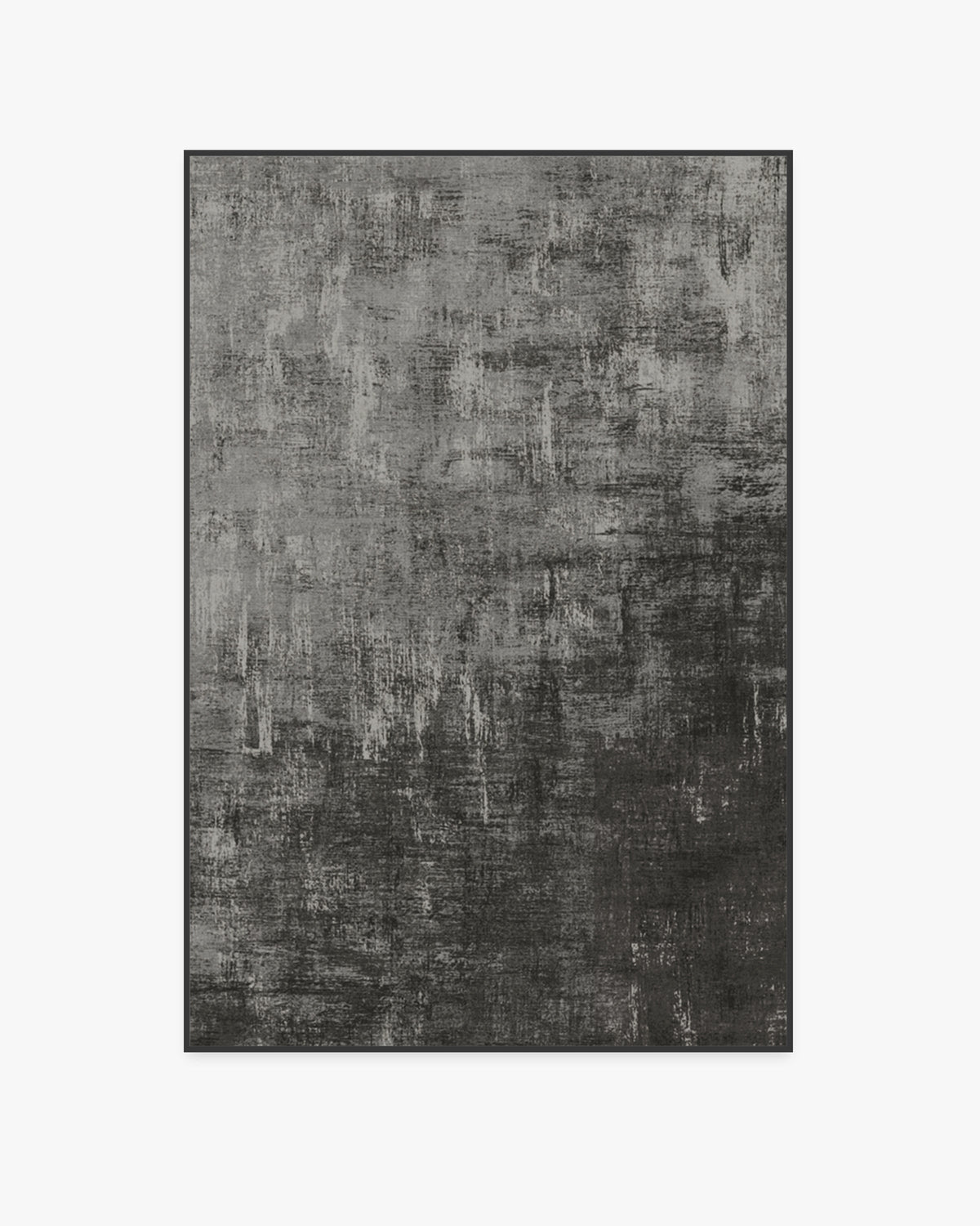 Impasto Greyscale Flatwoven Rug