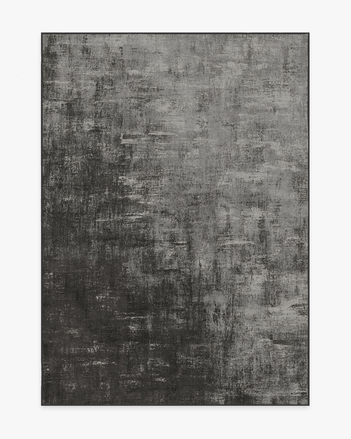 Impasto Greyscale Flatwoven Rug