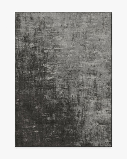 Impasto Greyscale Flatwoven Rug