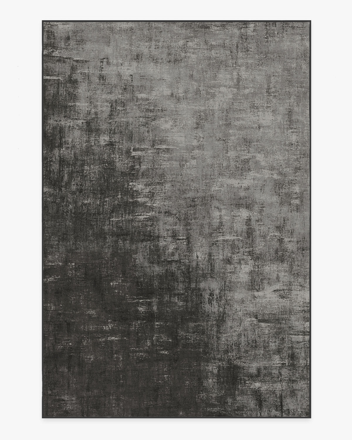 Impasto Greyscale Flatwoven Rug