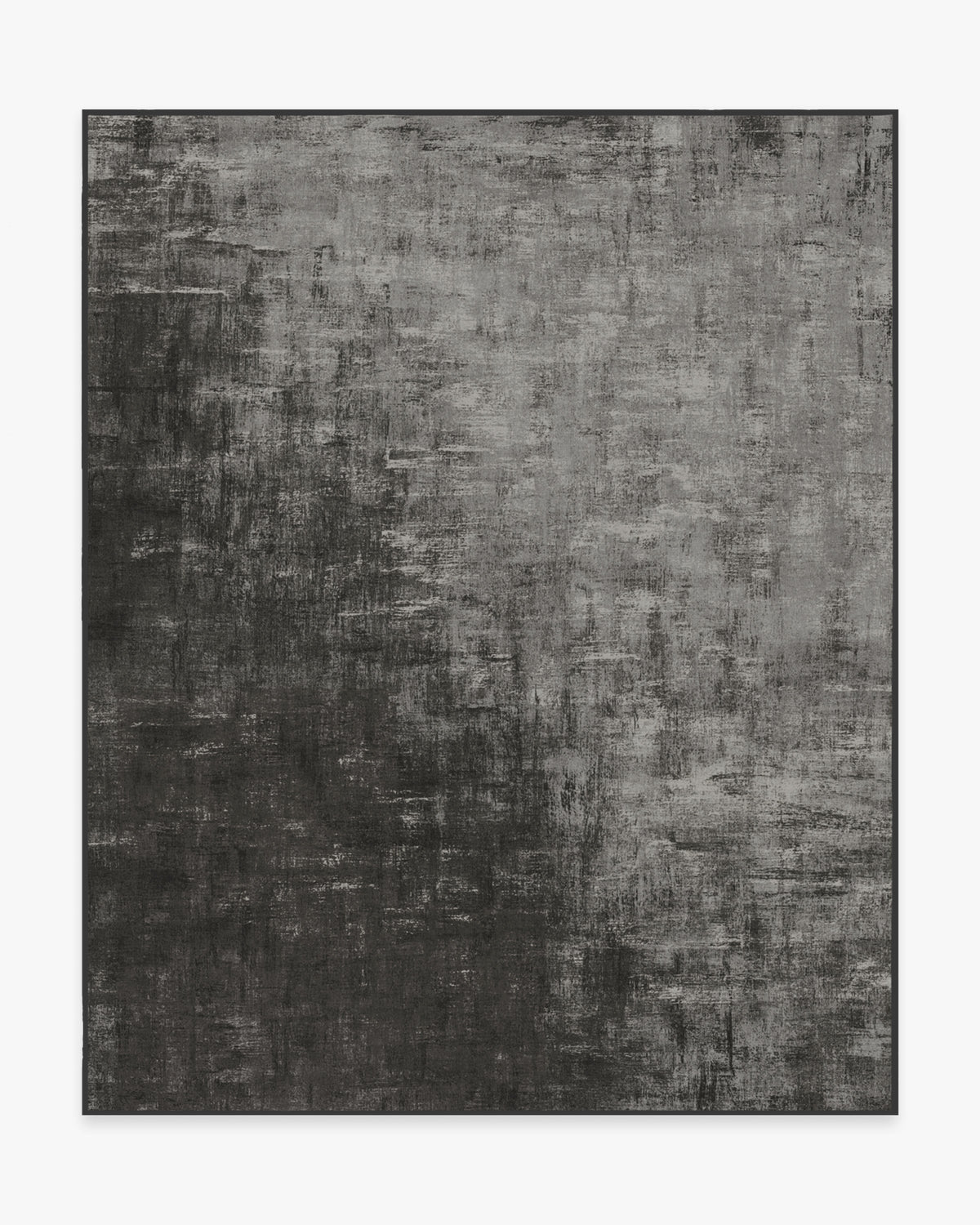 Impasto Greyscale Flatwoven Rug