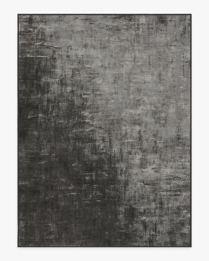 Impasto Greyscale Flatwoven Rug