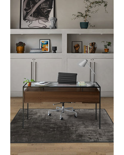 Impasto Greyscale Flatwoven Rug