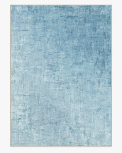 Impasto Slate Blue Flatwoven Rug