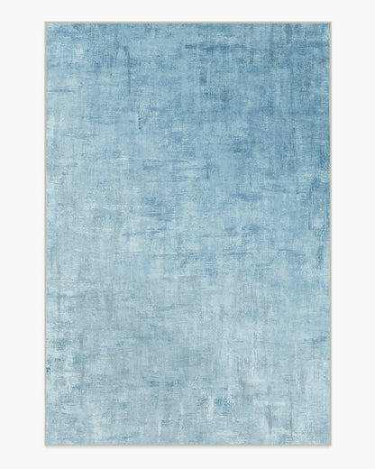 Impasto Slate Blue Flatwoven Rug