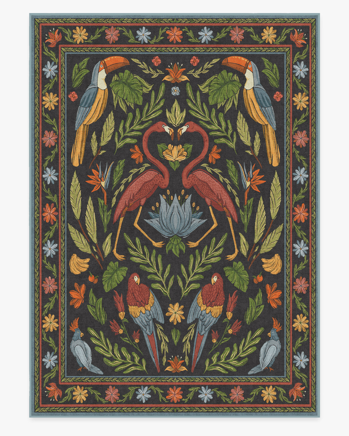 Birds Of A Feather Flatwoven Rug by Iris Apfel