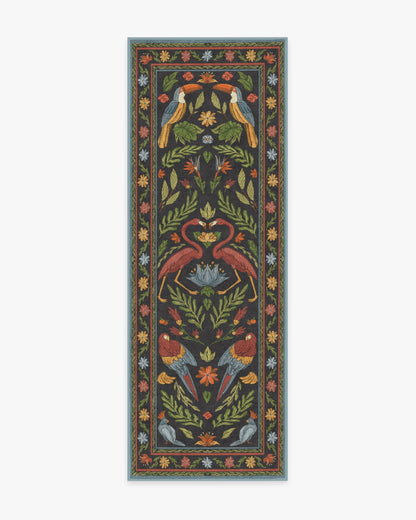 Birds Of A Feather Flatwoven Rug by Iris Apfel