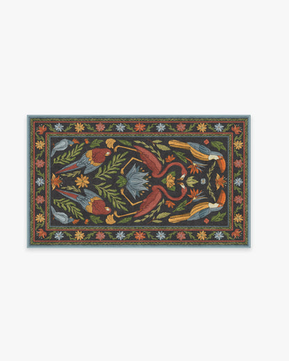 Birds Of A Feather Flatwoven Rug by Iris Apfel