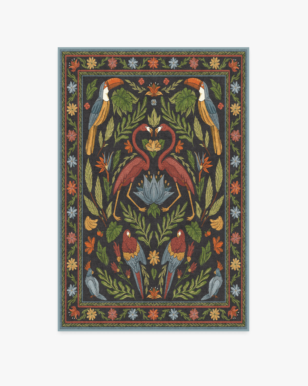 Birds Of A Feather Flatwoven Rug by Iris Apfel