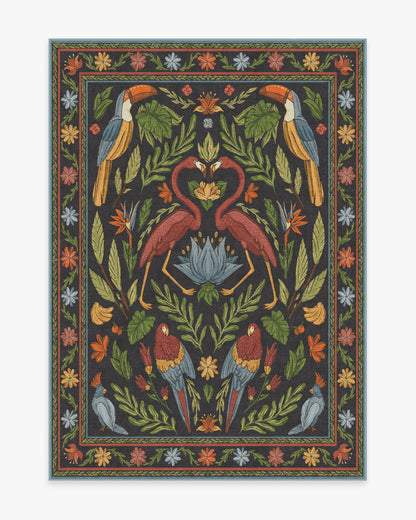 Birds Of A Feather Flatwoven Rug by Iris Apfel