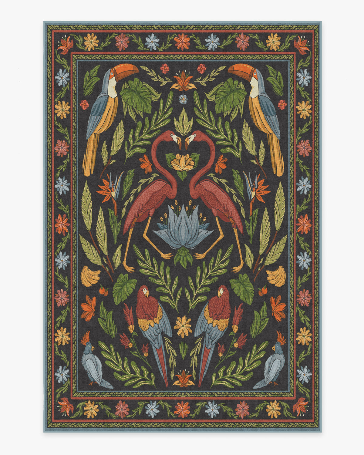 Birds Of A Feather Flatwoven Rug by Iris Apfel