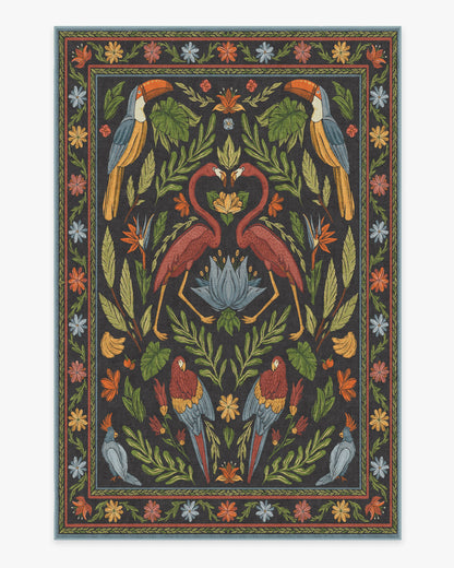 Birds Of A Feather Flatwoven Rug by Iris Apfel
