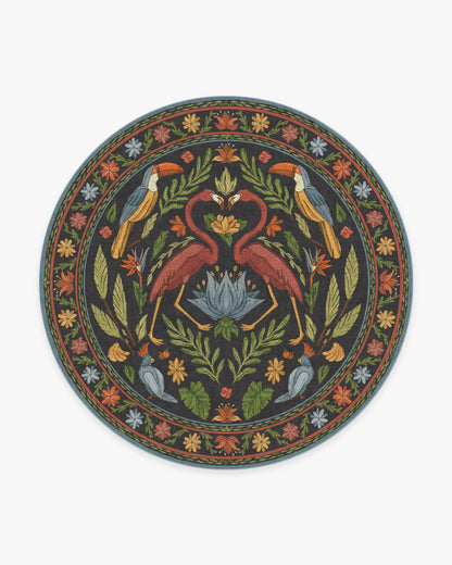 Birds Of A Feather Flatwoven Rug by Iris Apfel