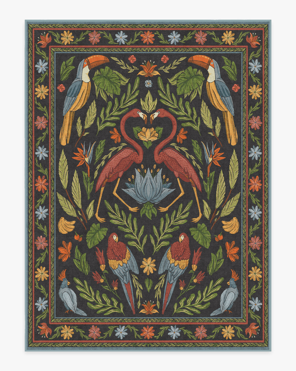 Birds Of A Feather Flatwoven Rug by Iris Apfel