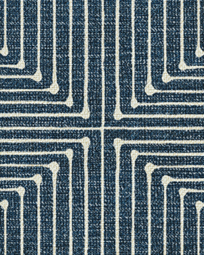 Inkdrop Lapis Blue Flatwoven Rug by Jonathan Adler