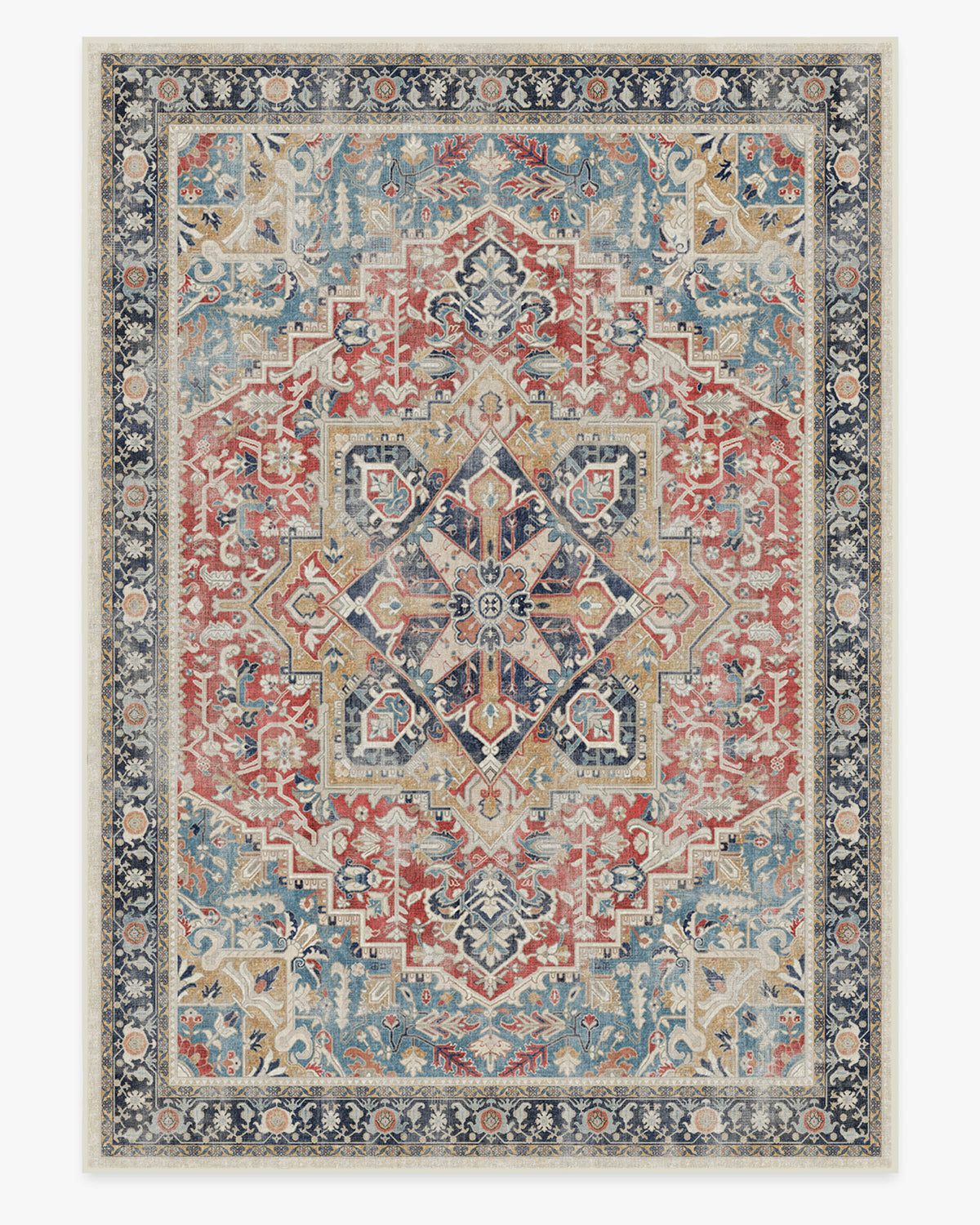 Kamran Cayenne Red Flatwoven Rug