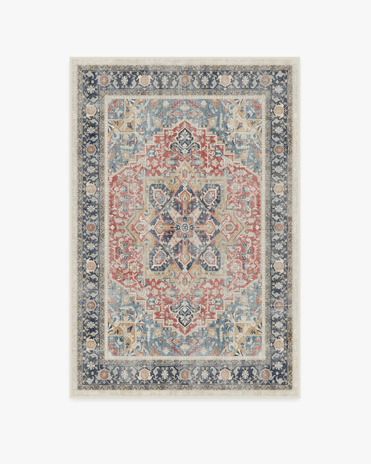 Kamran Cayenne Red Flatwoven Rug