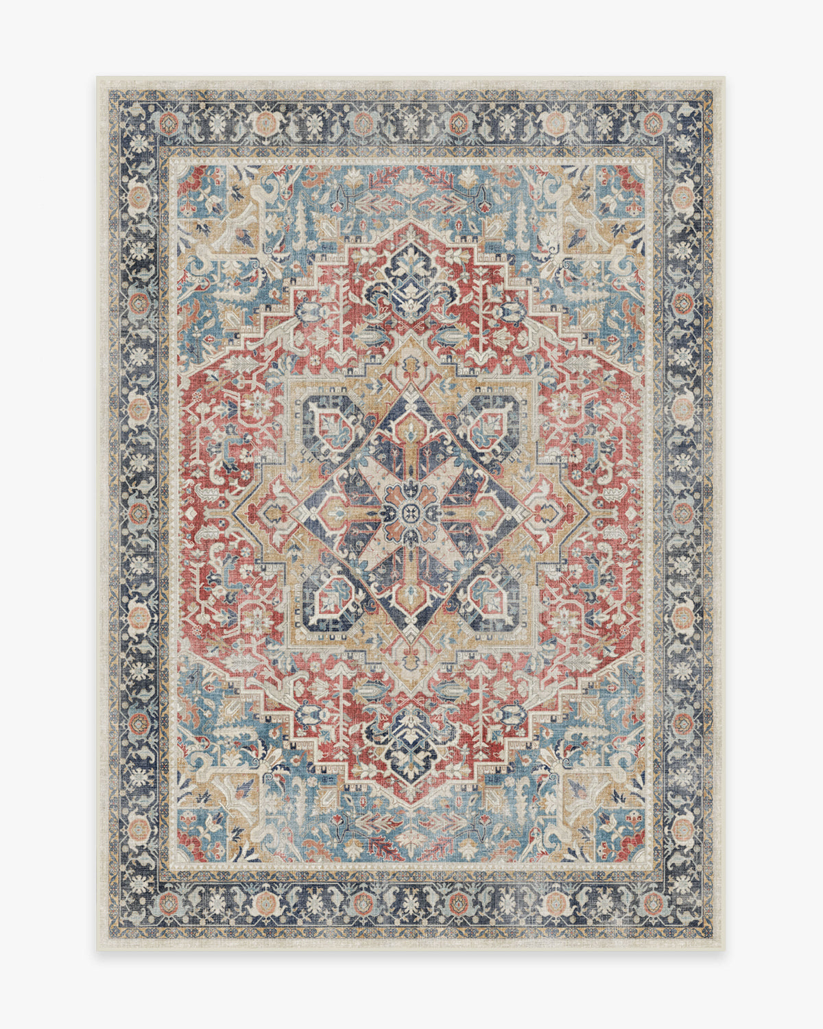 Kamran Cayenne Red Flatwoven Rug
