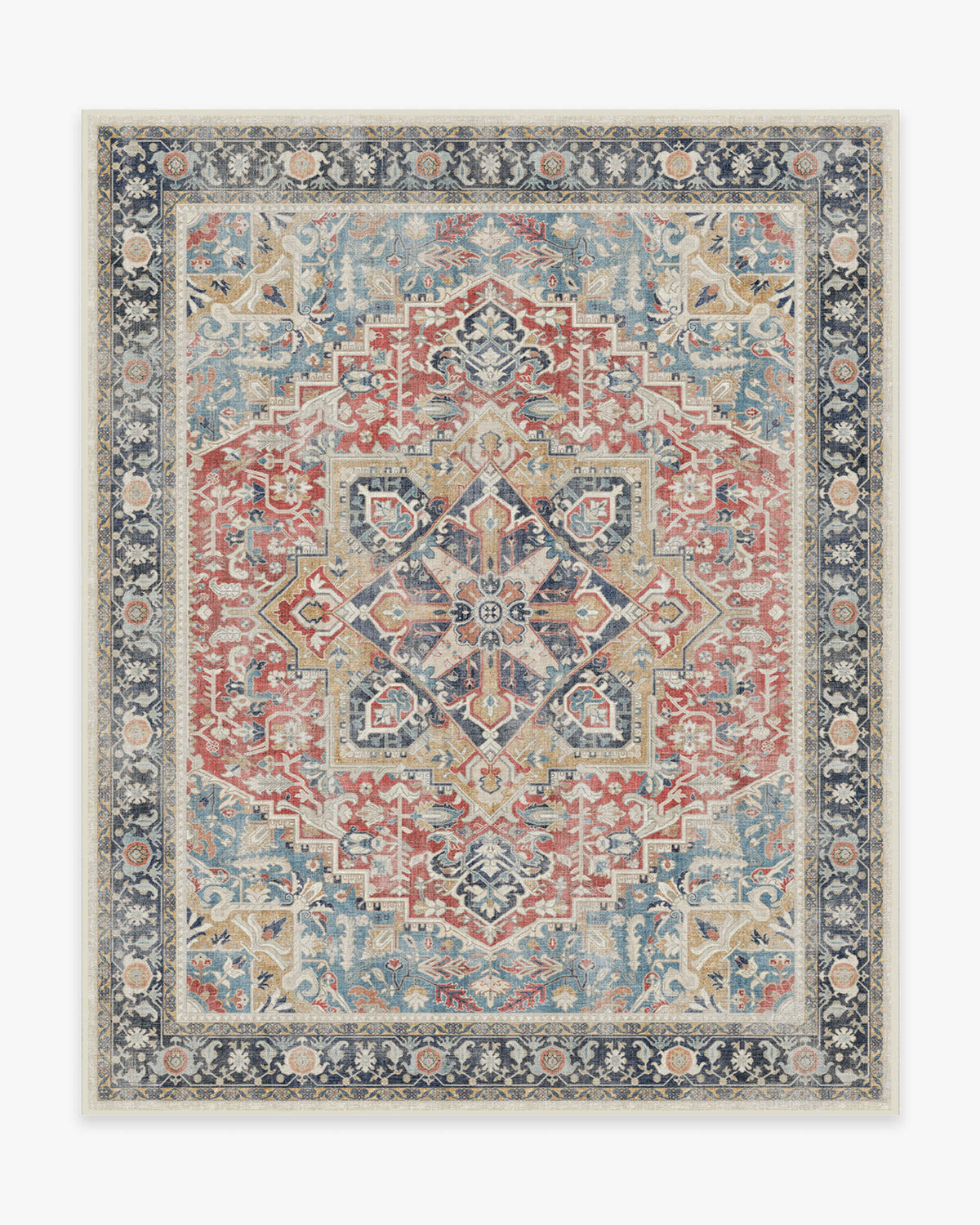 Kamran Cayenne Red Flatwoven Rug