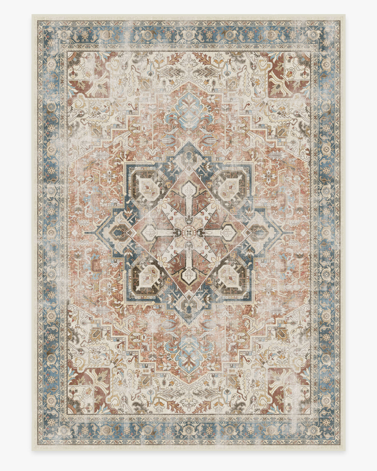 Kamran Coral Flatwoven Rug