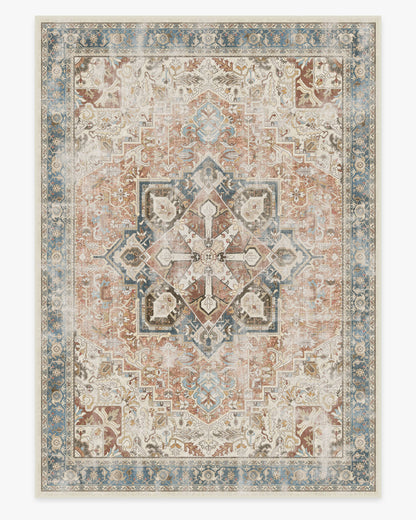Kamran Coral Flatwoven Rug