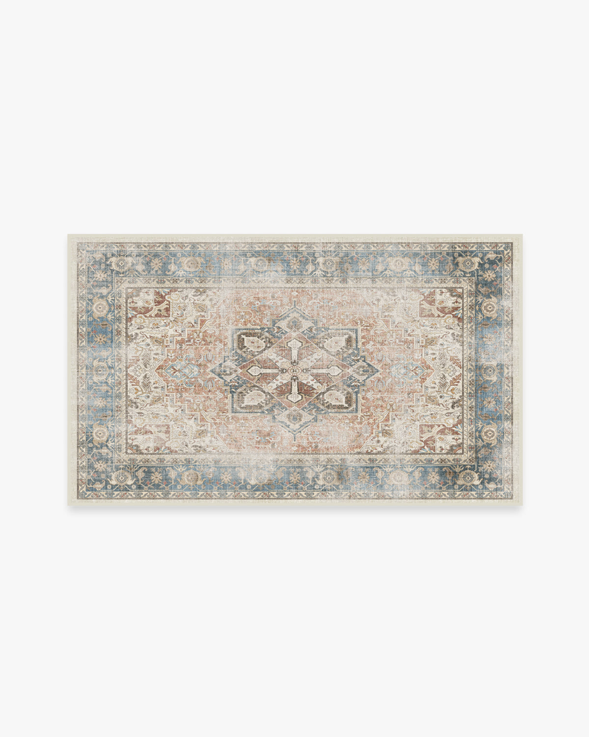 Kamran Coral Flatwoven Rug