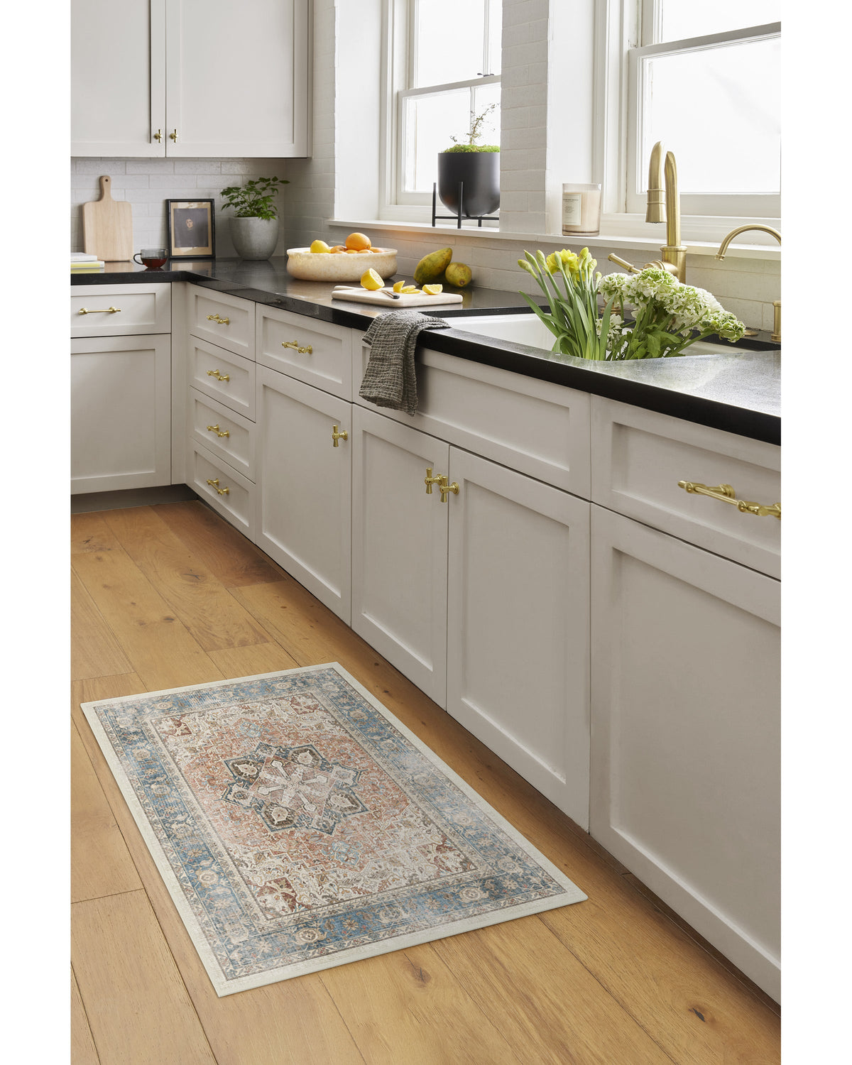 Kamran Coral Flatwoven Rug