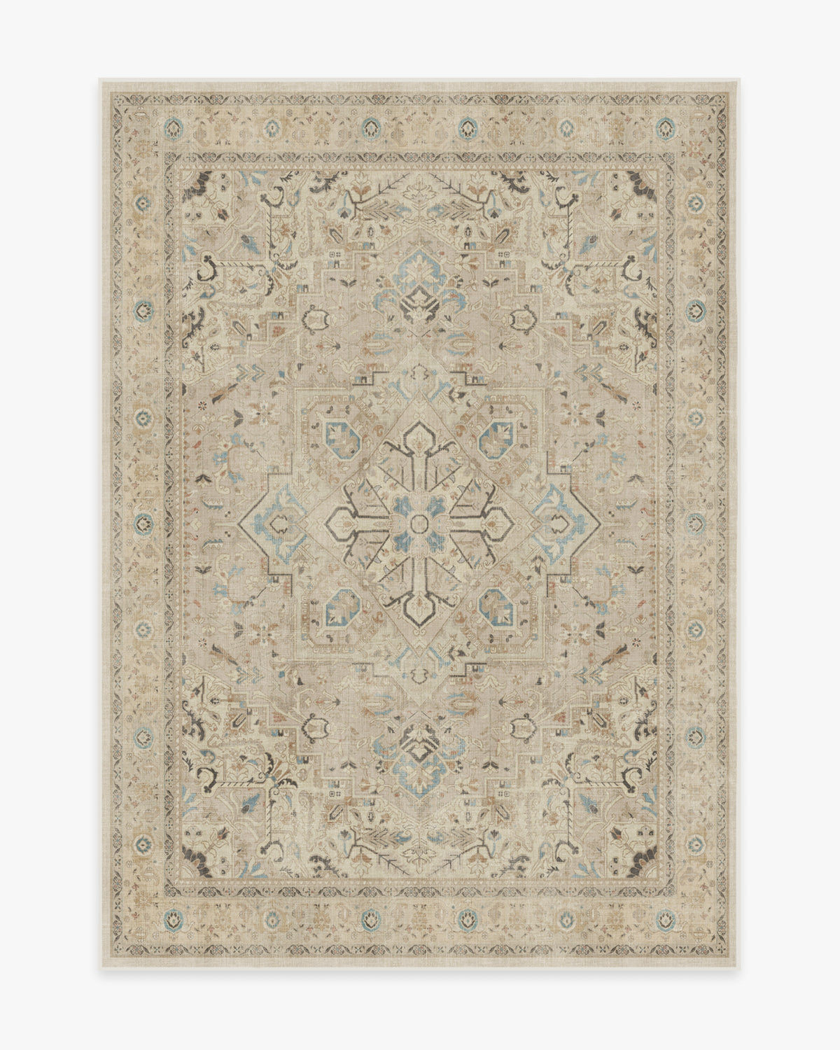 Kamran Ivory Opal Flatwoven Rug
