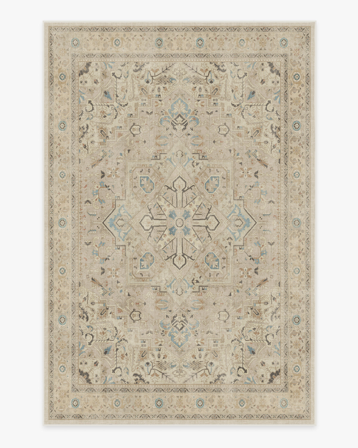 Kamran Ivory Opal Flatwoven Rug