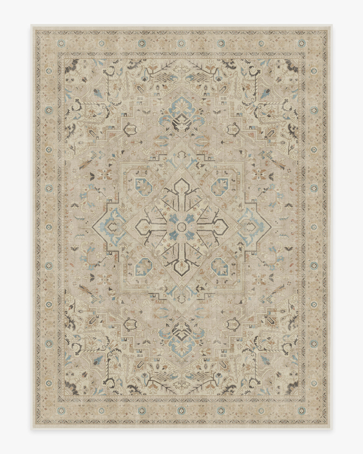 Kamran Ivory Opal Flatwoven Rug