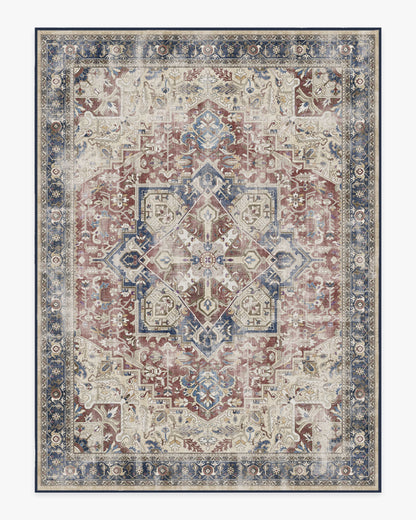 Kamran Royal Blue Flatwoven Rug