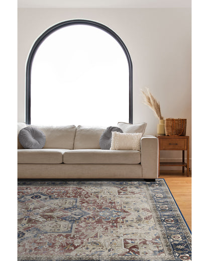 Kamran Royal Blue Flatwoven Rug