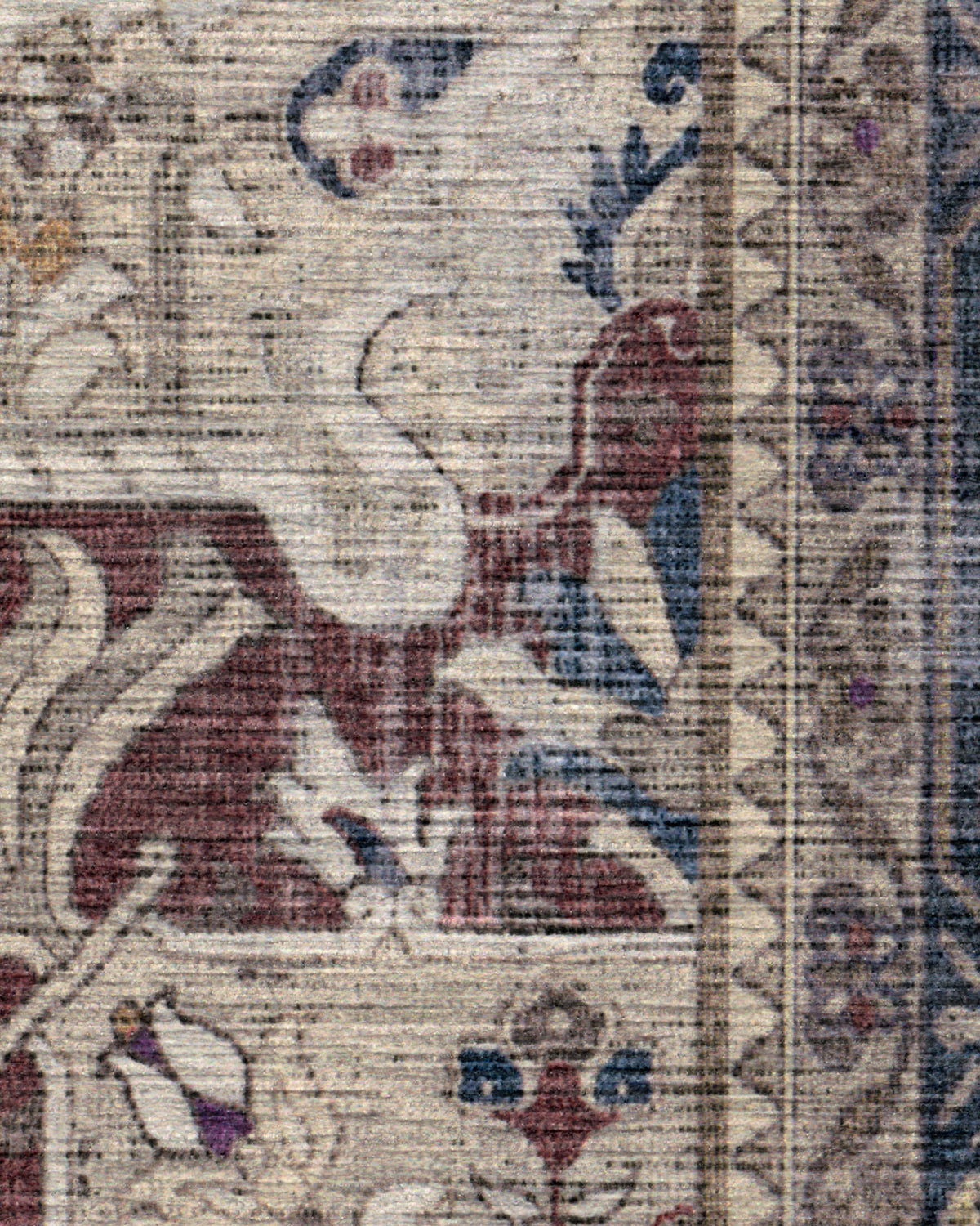Kamran Royal Blue Flatwoven Rug