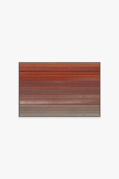 Linear Striped Multicolor Flatwoven Rug