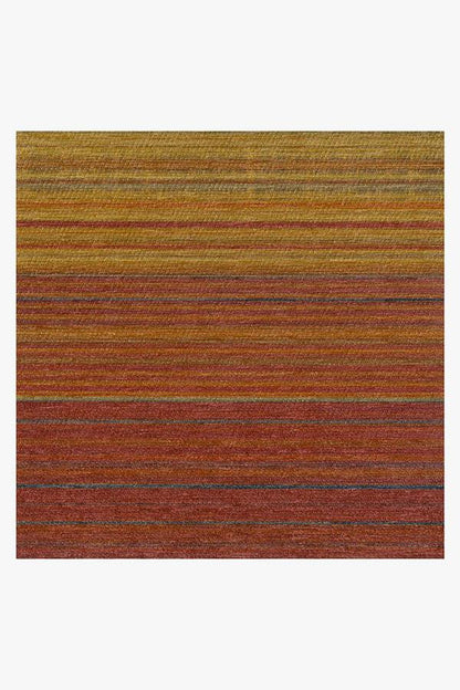Linear Striped Multicolor Flatwoven Rug