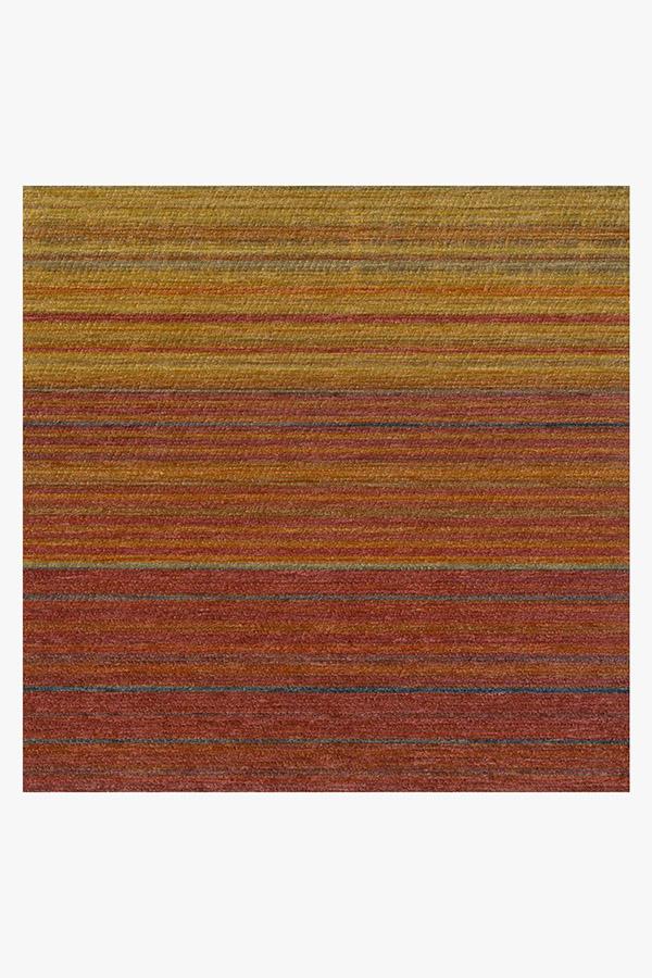 Linear Striped Multicolor Flatwoven Rug