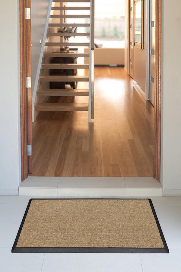 Looped Solid Light Coir Doormat