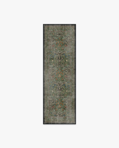 Blackthorn Forest Green Rug by Morris & Co.
