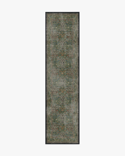 Blackthorn Forest Green Rug by Morris & Co.