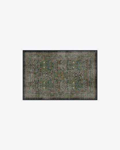 Blackthorn Forest Green Rug by Morris & Co.