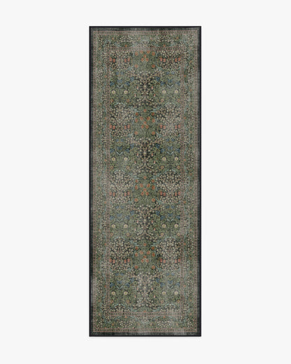 Blackthorn Forest Green Rug by Morris & Co.