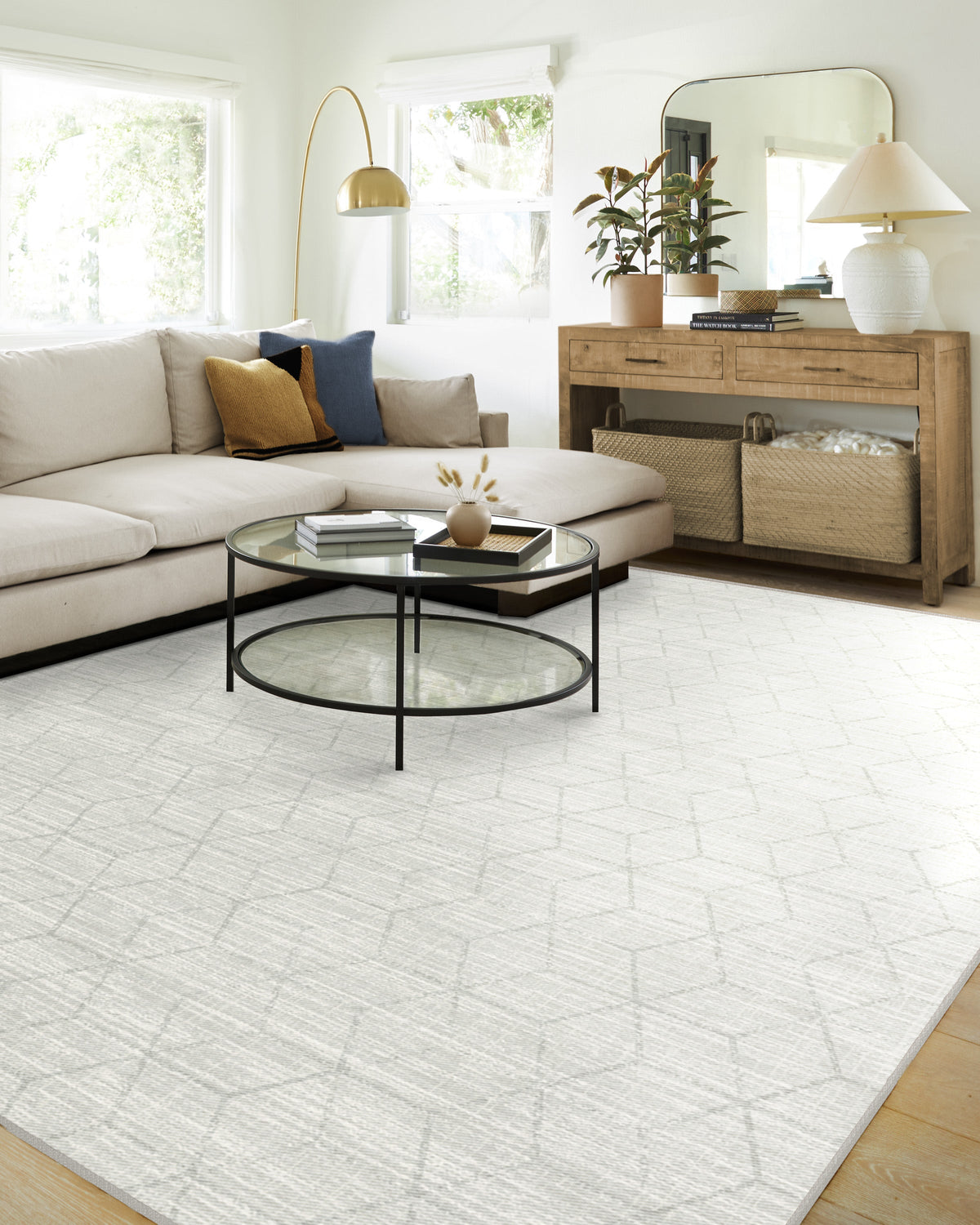 Prisma Monochrome Flatwoven Rug