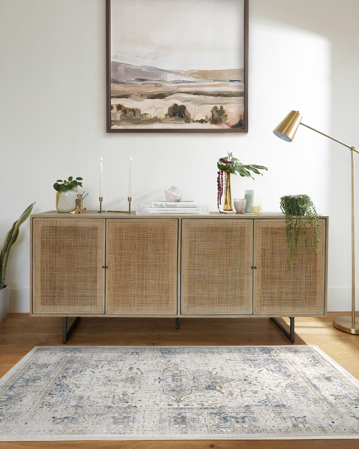 Sarrah Blue Quartz Flatwoven Rug