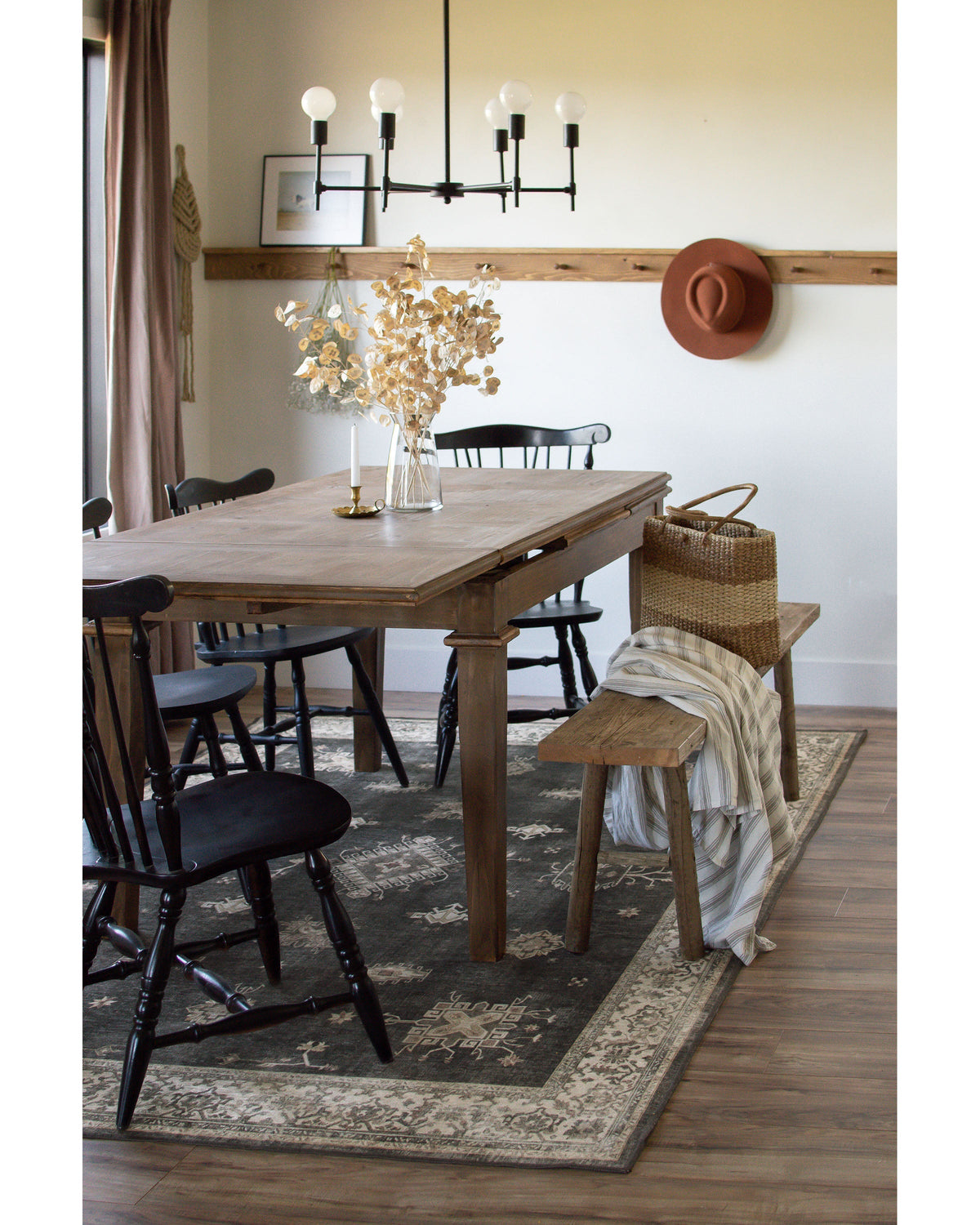 Verena Dark Wood Flatwoven Rug