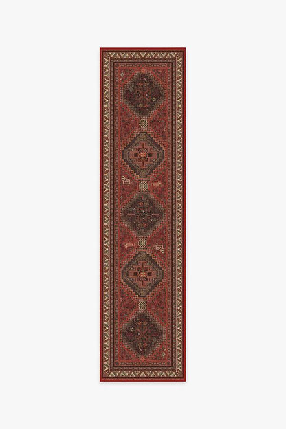 Zareen Scarlet Red Flatwoven Rug