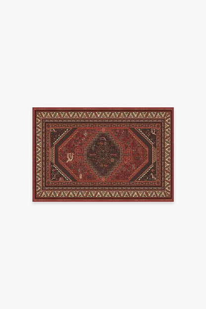 Zareen Scarlet Red Flatwoven Rug