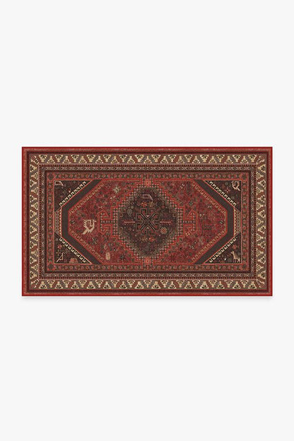 Zareen Scarlet Red Flatwoven Rug