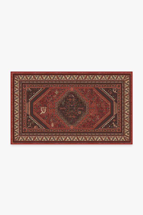 Zareen Scarlet Red Flatwoven Rug